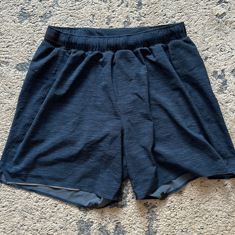 Navy Blue Lulu Lemon 6” Short
